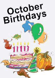 Birthdays - October