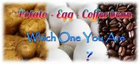 potatoes eggs coffee bean